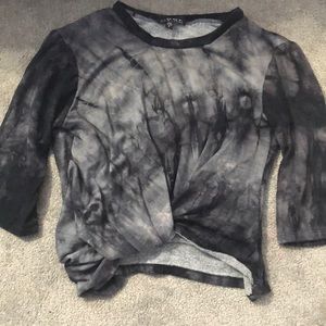 Athletic cropped sleeve tee